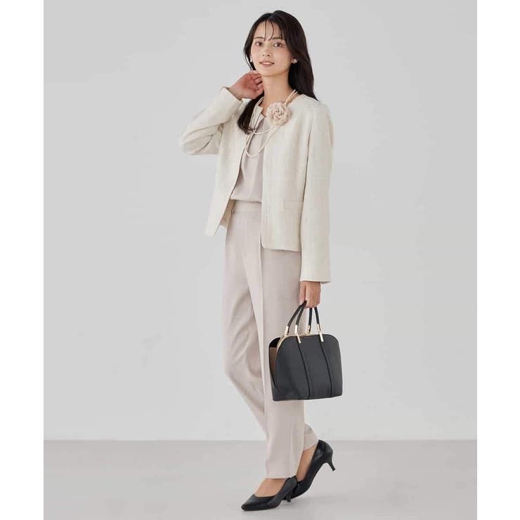 【ストレッチ】ツイードノーカラージャケット | a.v.v【WOMEN】 | 詳細画像31 