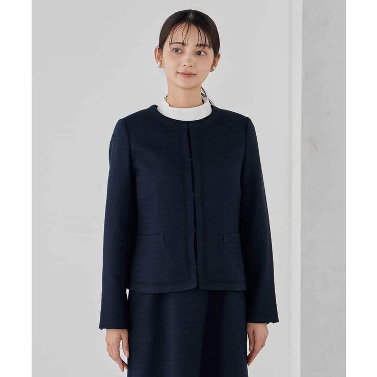 【ストレッチ】ツイードノーカラージャケット | a.v.v【WOMEN】 | 詳細画像32 