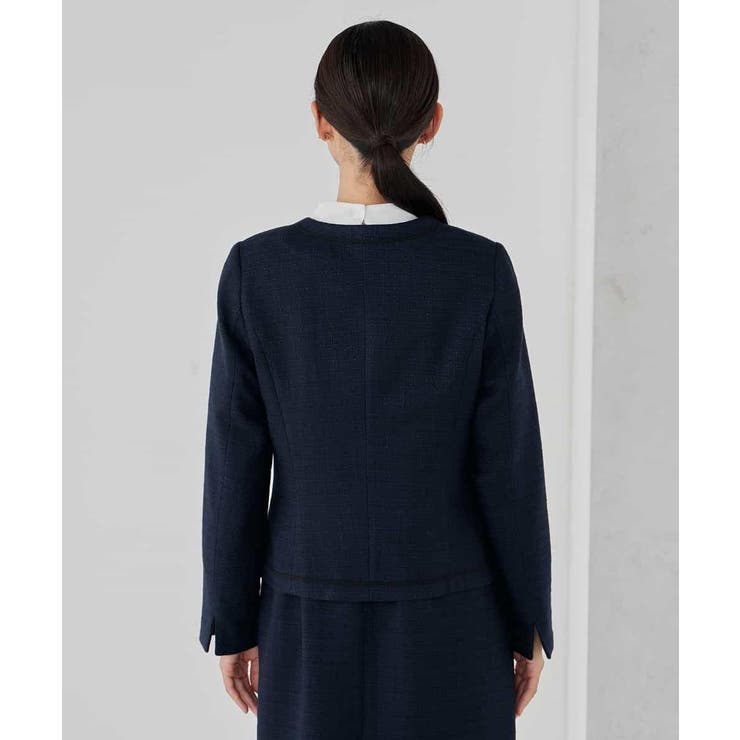 【ストレッチ】ツイードノーカラージャケット | a.v.v【WOMEN】 | 詳細画像34 