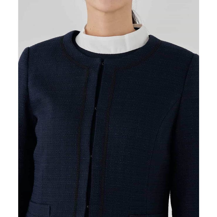 【ストレッチ】ツイードノーカラージャケット | a.v.v【WOMEN】 | 詳細画像35 