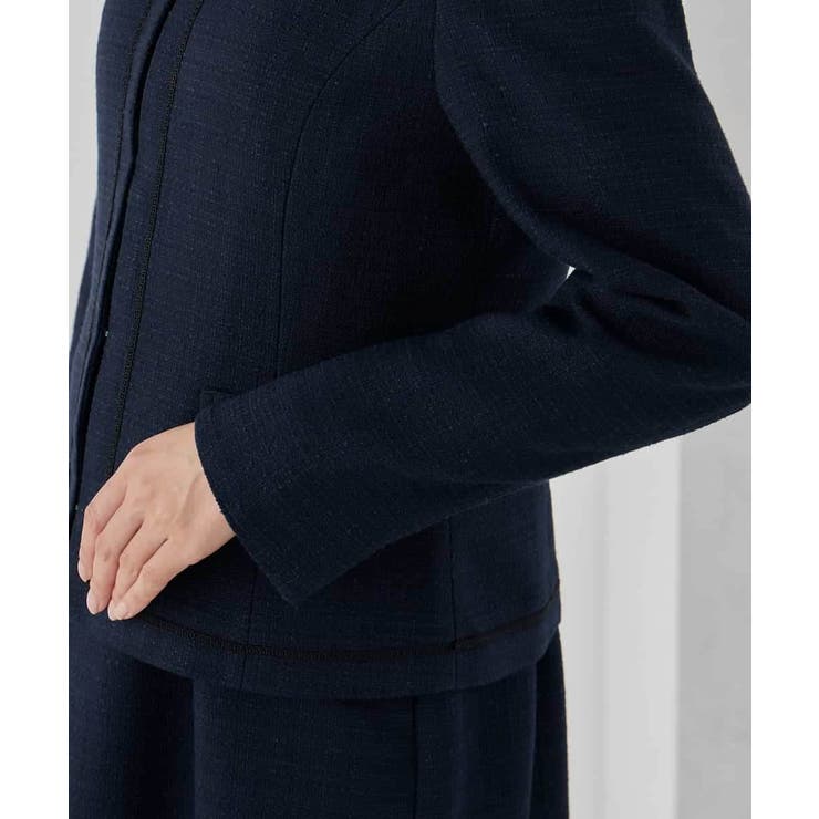 【ストレッチ】ツイードノーカラージャケット | a.v.v【WOMEN】 | 詳細画像36 