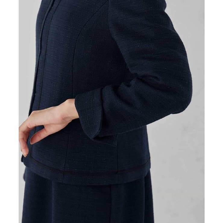 【ストレッチ】ツイードノーカラージャケット | a.v.v【WOMEN】 | 詳細画像37 