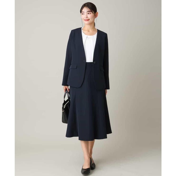 【洗える/イージーケア】ダブルクロスノーカラージャケット | a.v.v【WOMEN】 | 詳細画像28 