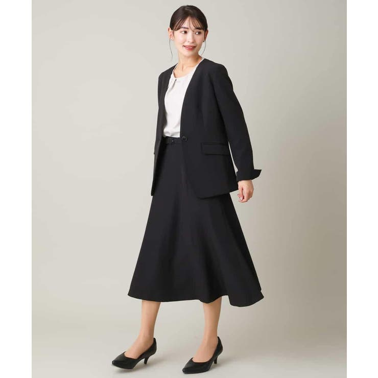 【洗える/イージーケア】ダブルクロスノーカラージャケット | a.v.v【WOMEN】 | 詳細画像31 