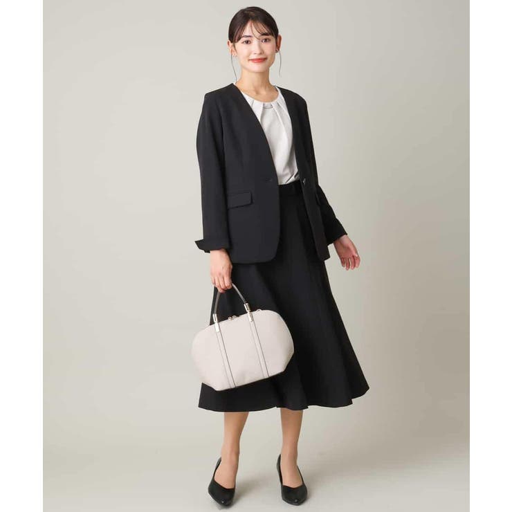 【洗える/イージーケア】ダブルクロスノーカラージャケット | a.v.v【WOMEN】 | 詳細画像32 