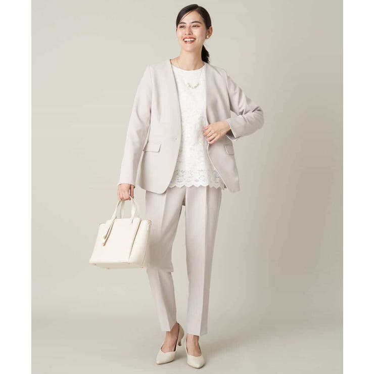 【洗える/イージーケア】ダブルクロスノーカラージャケット | a.v.v【WOMEN】 | 詳細画像38 