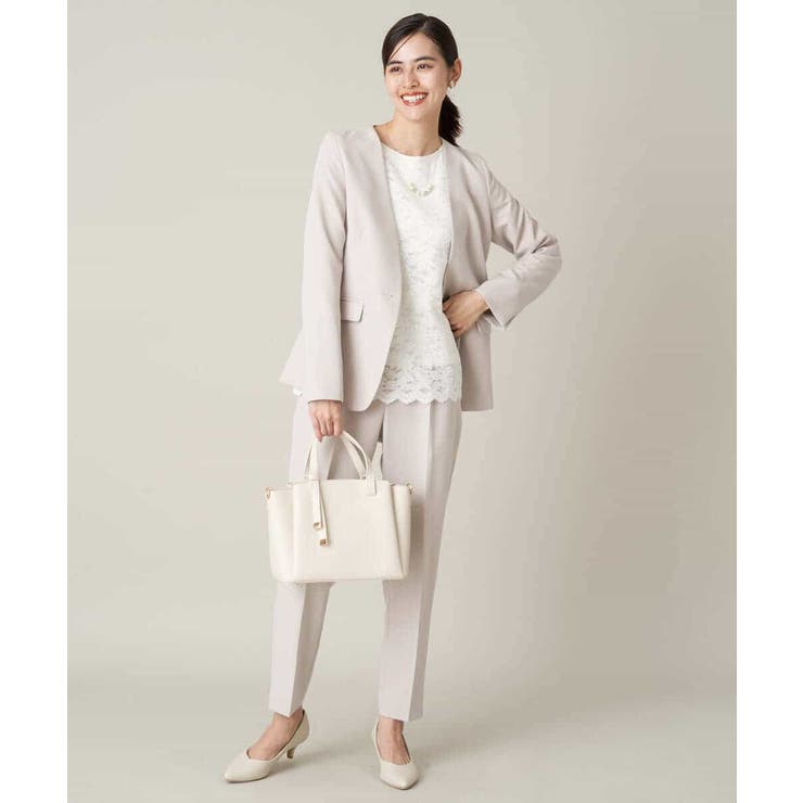 【洗える/イージーケア】ダブルクロスノーカラージャケット | a.v.v【WOMEN】 | 詳細画像39 