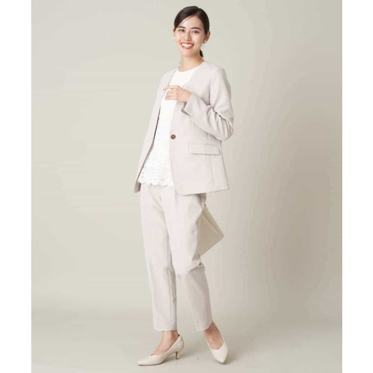 【洗える/イージーケア】ダブルクロスノーカラージャケット | a.v.v【WOMEN】 | 詳細画像41 