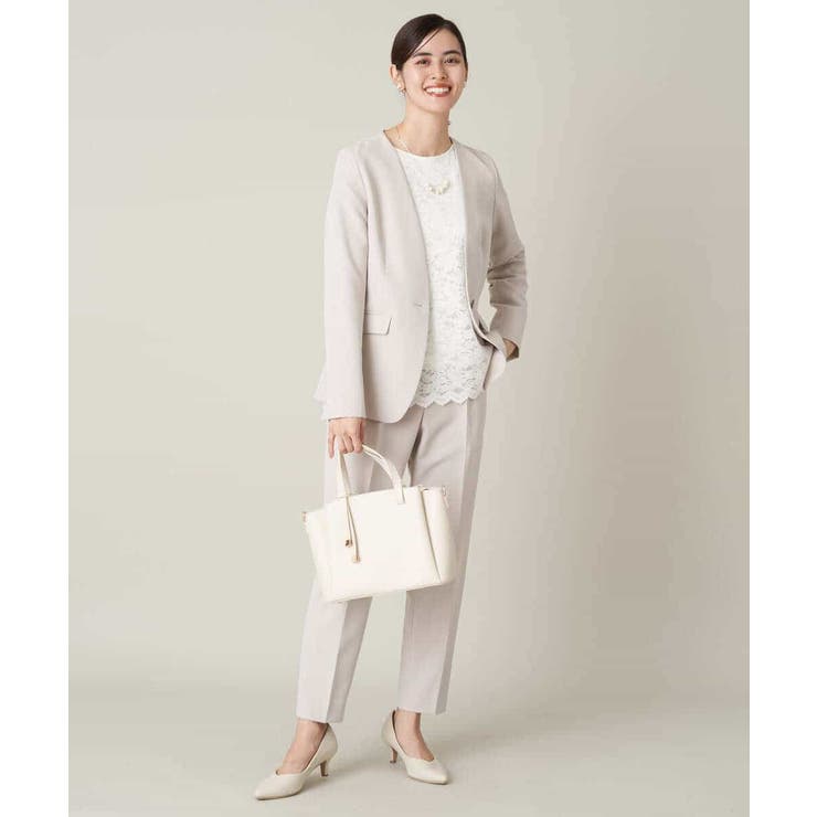 【洗える/イージーケア】ダブルクロスノーカラージャケット | a.v.v【WOMEN】 | 詳細画像42 