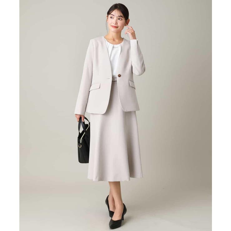 【洗える/イージーケア】ダブルクロスノーカラージャケット | a.v.v【WOMEN】 | 詳細画像46 