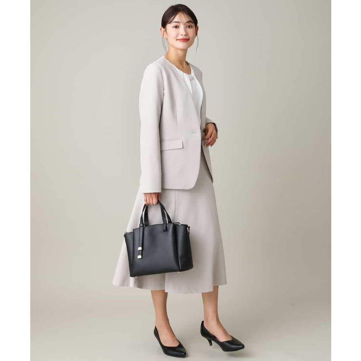 【洗える/イージーケア】ダブルクロスノーカラージャケット | a.v.v【WOMEN】 | 詳細画像47 