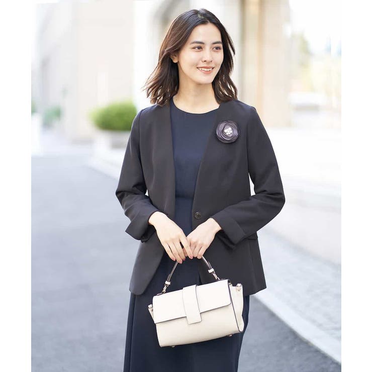 【洗える/イージーケア】ダブルクロスノーカラージャケット | a.v.v【WOMEN】 | 詳細画像5 