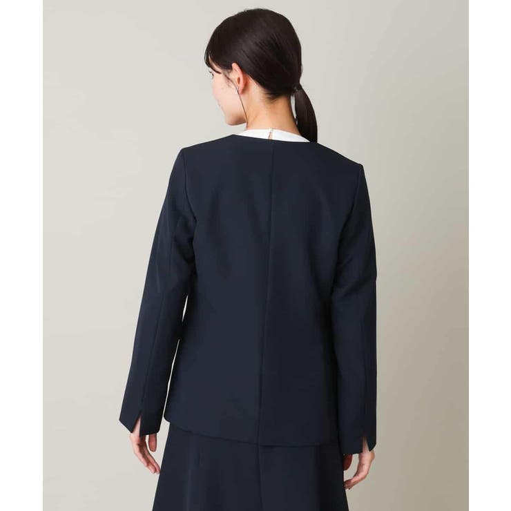 【洗える/イージーケア】ダブルクロスノーカラージャケット | a.v.v【WOMEN】 | 詳細画像53 