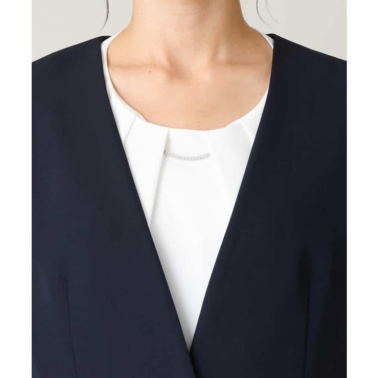 【洗える/イージーケア】ダブルクロスノーカラージャケット | a.v.v【WOMEN】 | 詳細画像54 