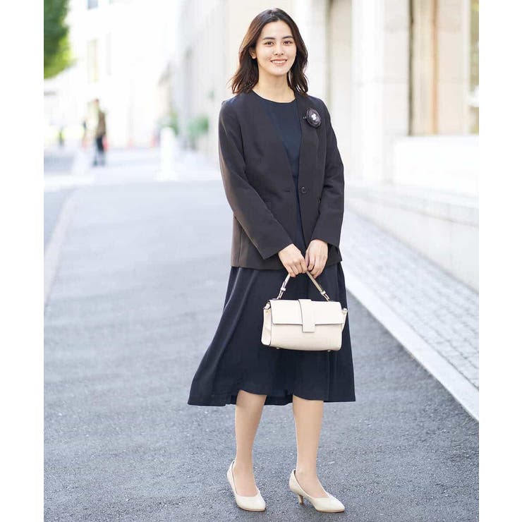 【洗える/イージーケア】ダブルクロスノーカラージャケット | a.v.v【WOMEN】 | 詳細画像7 