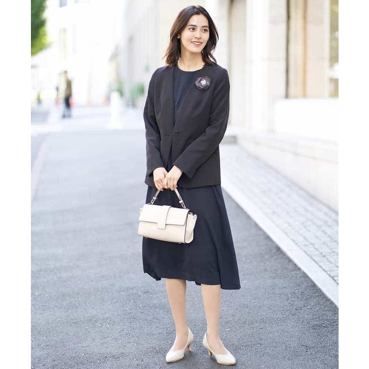 【洗える/イージーケア】ダブルクロスノーカラージャケット | a.v.v【WOMEN】 | 詳細画像8 