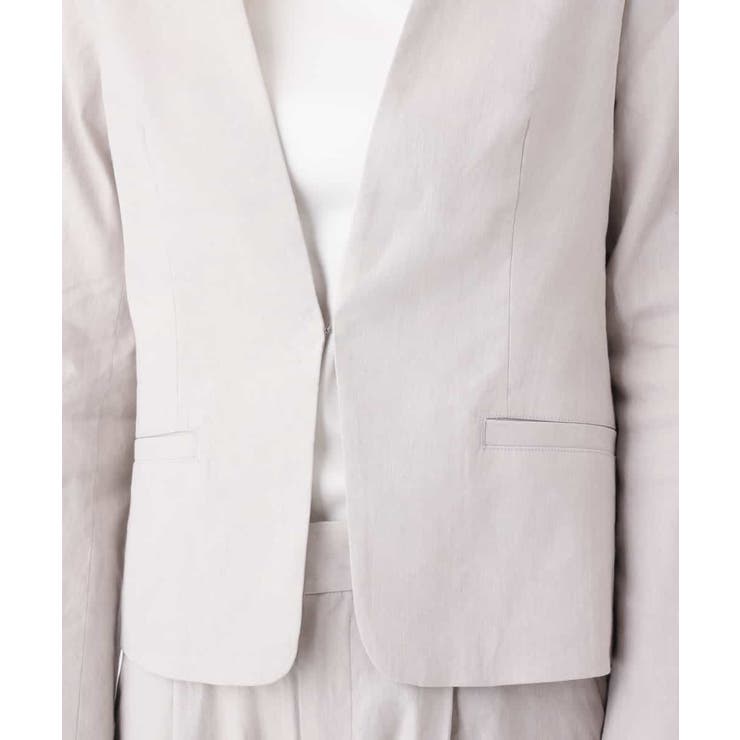 【セットアップ対応】イタリアファブリック麻混Vネックジャケット | a.v.v【WOMEN】 | 詳細画像16