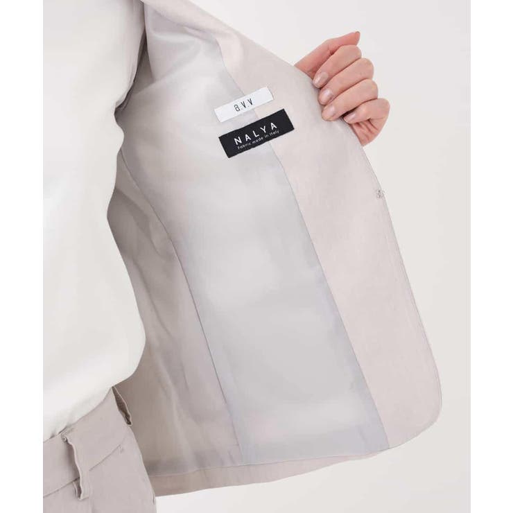 【セットアップ対応】イタリアファブリック麻混Vネックジャケット | a.v.v【WOMEN】 | 詳細画像17