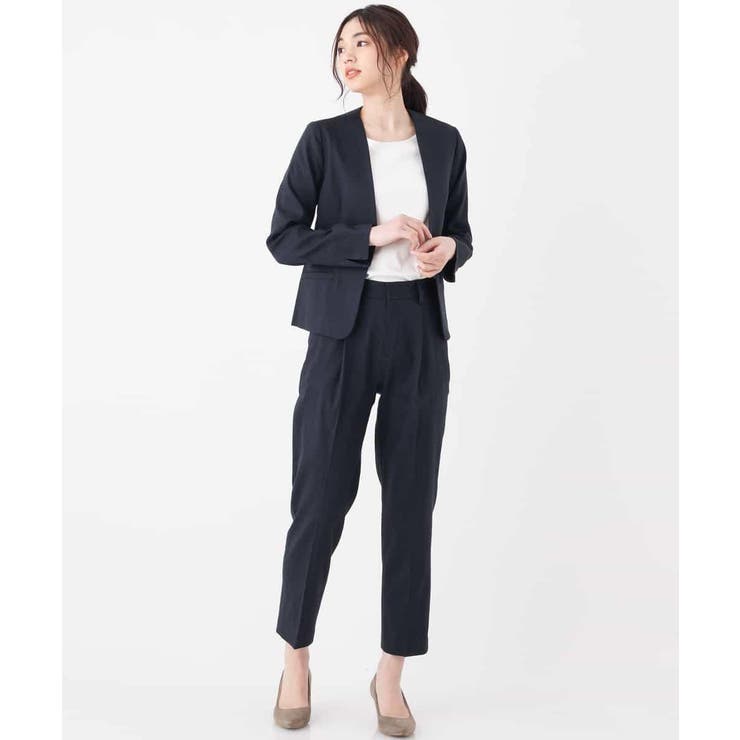 【セットアップ対応】イタリアファブリック麻混Vネックジャケット | a.v.v【WOMEN】 | 詳細画像21