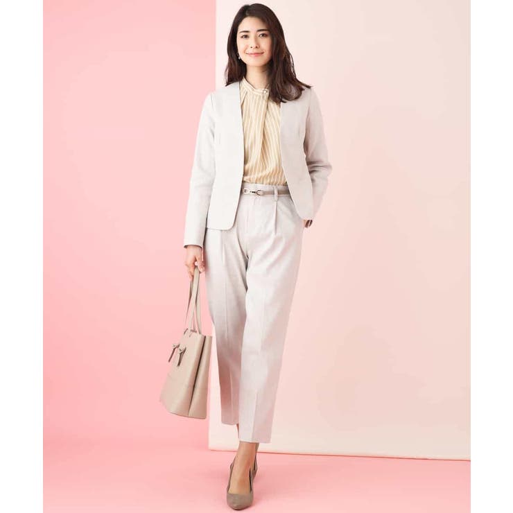 【セットアップ対応】イタリアファブリック麻混Vネックジャケット | a.v.v【WOMEN】 | 詳細画像4