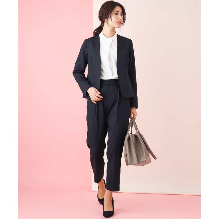 【セットアップ対応】イタリアファブリック麻混Vネックジャケット | a.v.v【WOMEN】 | 詳細画像6