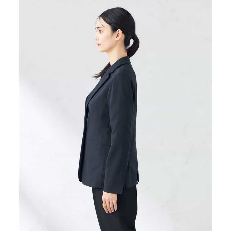 【洗える/ストレッチ/UVカット】麻調ストレッチテーラードジャケット | a.v.v【WOMEN】 | 詳細画像16 