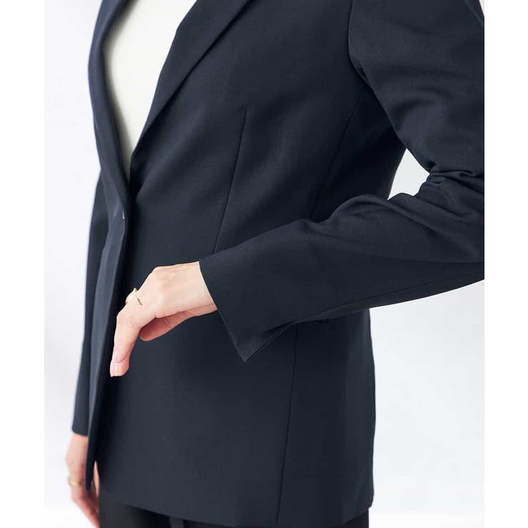 【洗える/ストレッチ/UVカット】麻調ストレッチテーラードジャケット | a.v.v【WOMEN】 | 詳細画像19 