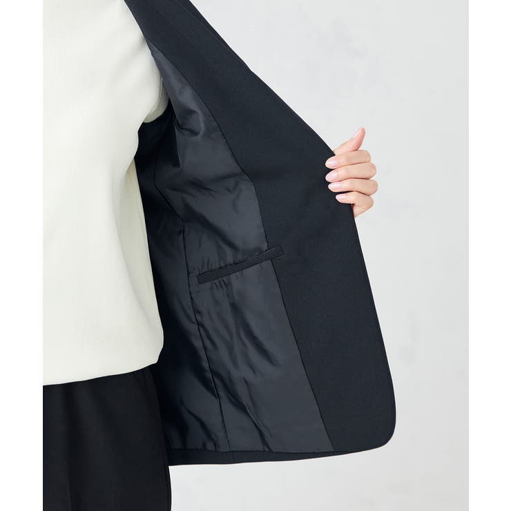 【洗える/ストレッチ/UVカット】麻調ストレッチテーラードジャケット | a.v.v【WOMEN】 | 詳細画像23 