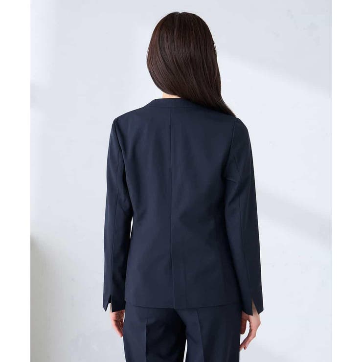 【洗える/UVカット】リネンライクストレッチノーカラージャケット | a.v.v【WOMEN】 | 詳細画像24 