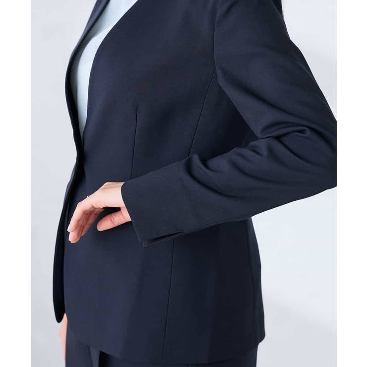 【洗える/UVカット】リネンライクストレッチノーカラージャケット | a.v.v【WOMEN】 | 詳細画像26 