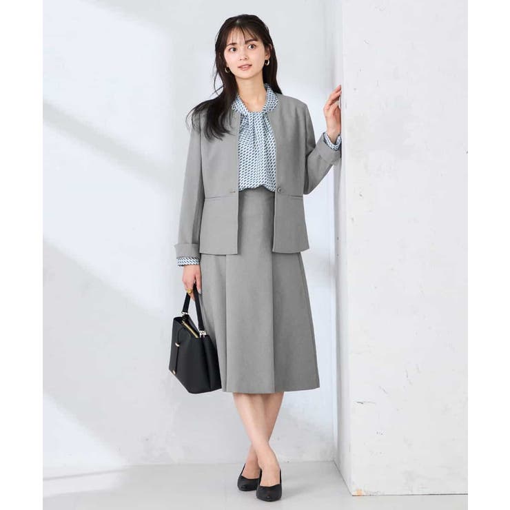 【洗える/UVカット】リネンライクストレッチキーネックジャケット | a.v.v【WOMEN】 | 詳細画像20 