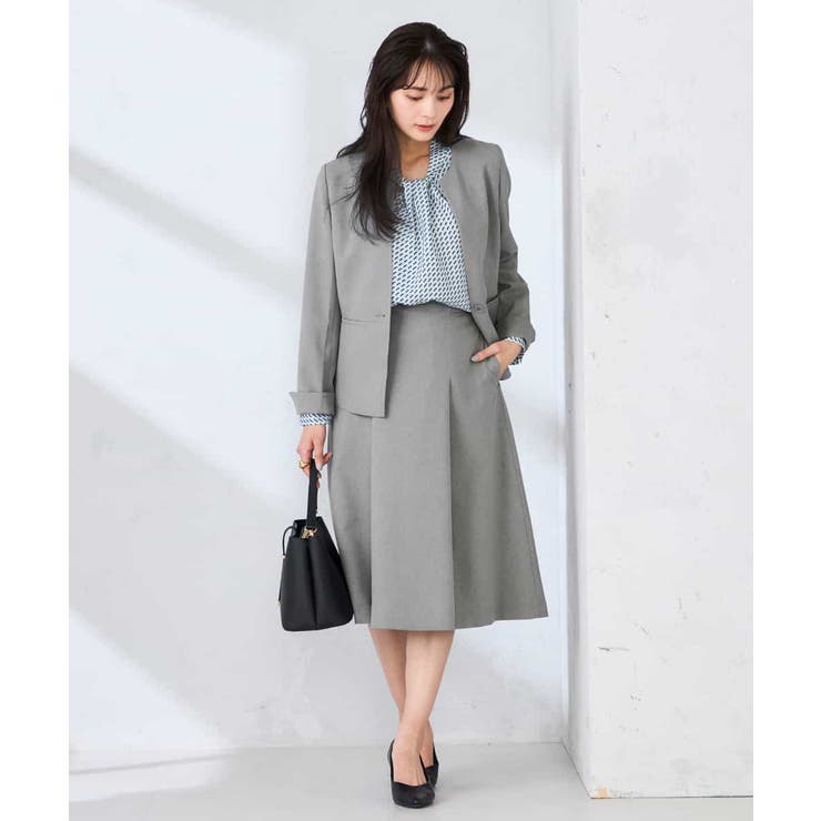 【洗える/UVカット】リネンライクストレッチキーネックジャケット | a.v.v【WOMEN】 | 詳細画像23 