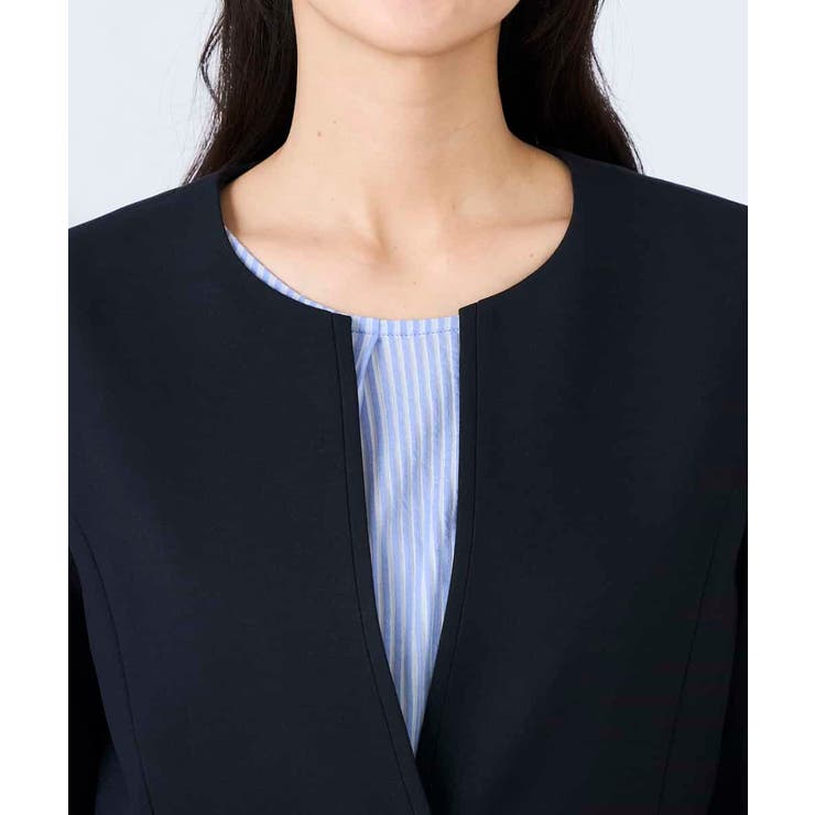 【洗える/UVカット】リネンライクストレッチキーネックジャケット | a.v.v【WOMEN】 | 詳細画像27 