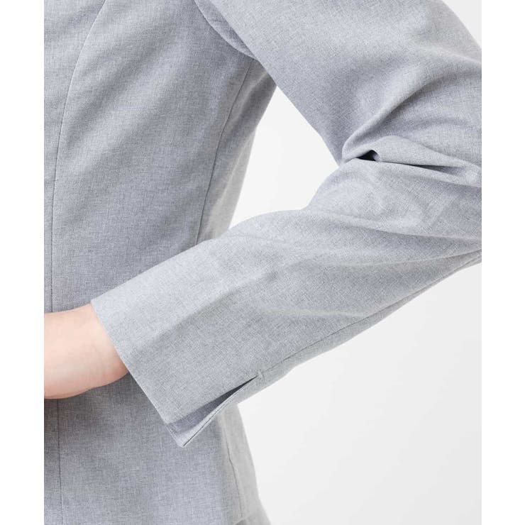 【セットアップ対応/洗える】リネンライクキーネックジャケット | a.v.v【WOMEN】 | 詳細画像18