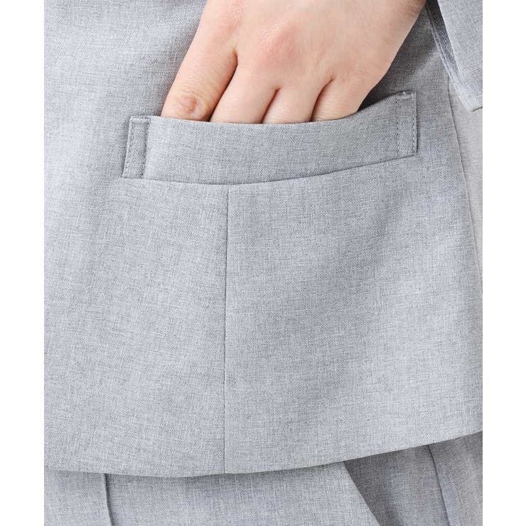 【セットアップ対応/洗える】リネンライクキーネックジャケット | a.v.v【WOMEN】 | 詳細画像19