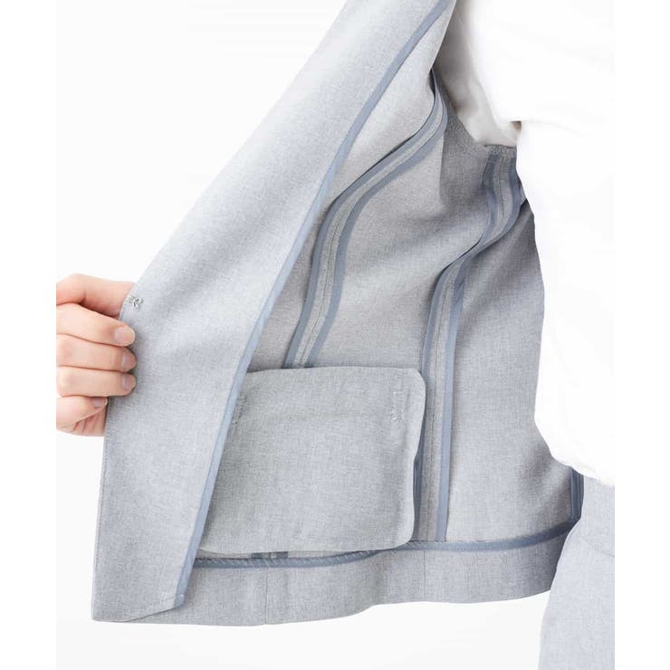 【セットアップ対応/洗える】リネンライクキーネックジャケット | a.v.v【WOMEN】 | 詳細画像21