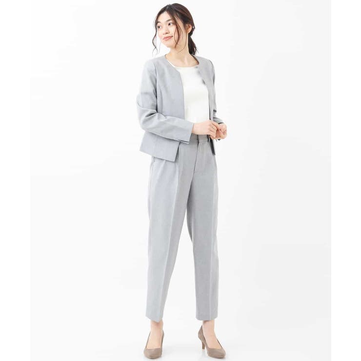 【セットアップ対応/洗える】リネンライクキーネックジャケット | a.v.v【WOMEN】 | 詳細画像28