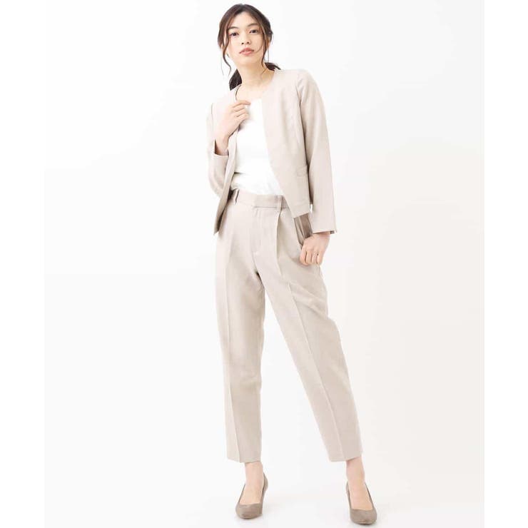 【セットアップ対応/洗える】リネンライクキーネックジャケット | a.v.v【WOMEN】 | 詳細画像30