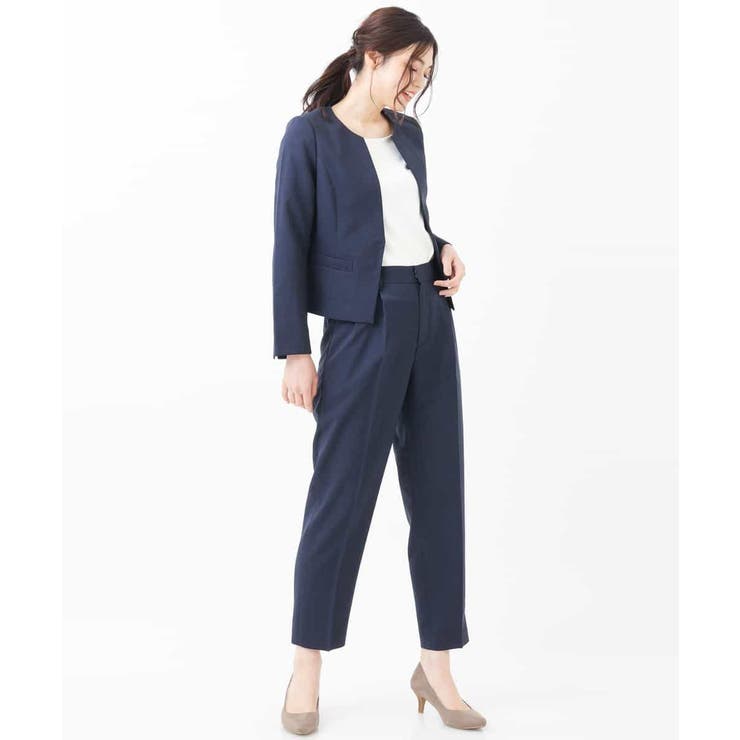 【セットアップ対応/洗える】リネンライクキーネックジャケット | a.v.v【WOMEN】 | 詳細画像32