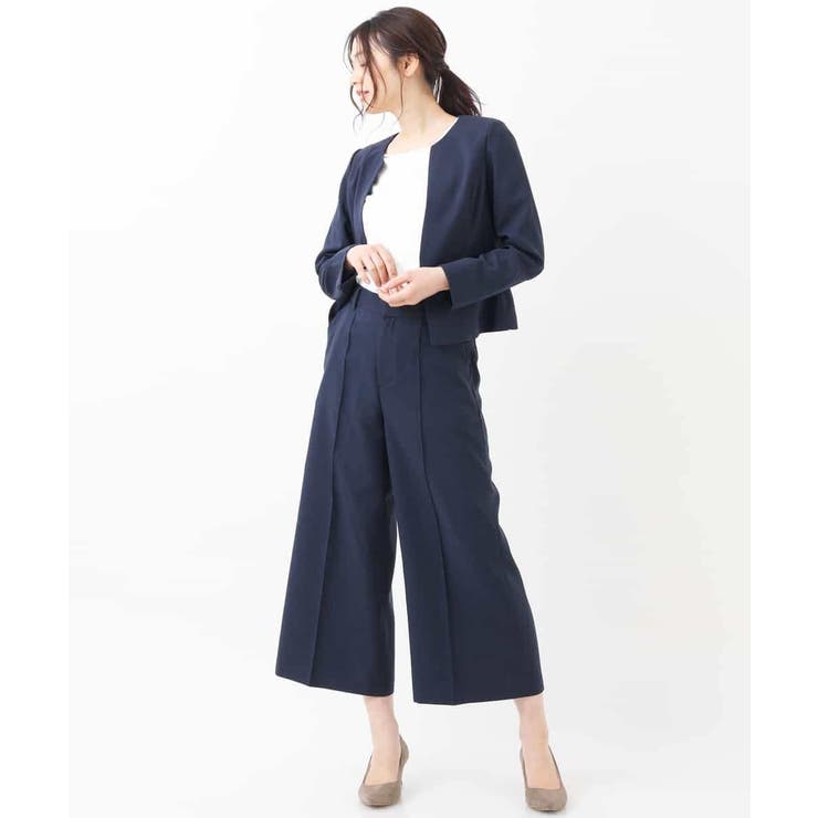 【セットアップ対応/洗える】リネンライクキーネックジャケット | a.v.v【WOMEN】 | 詳細画像33