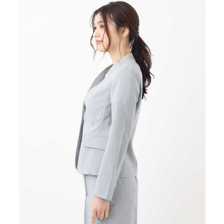 【セットアップ対応/洗える】リネンライクVネックジャケット | a.v.v【WOMEN】 | 詳細画像16