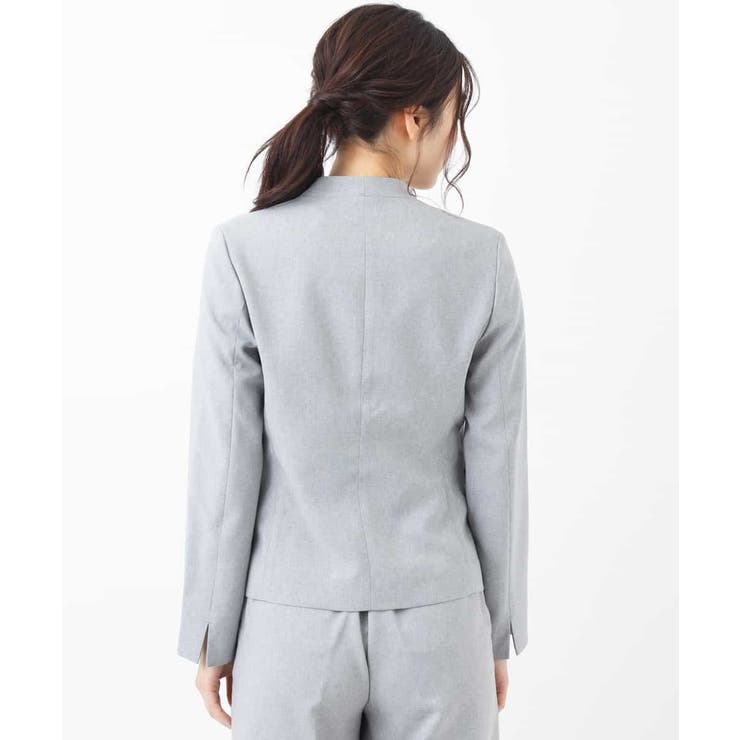 【セットアップ対応/洗える】リネンライクVネックジャケット | a.v.v【WOMEN】 | 詳細画像17