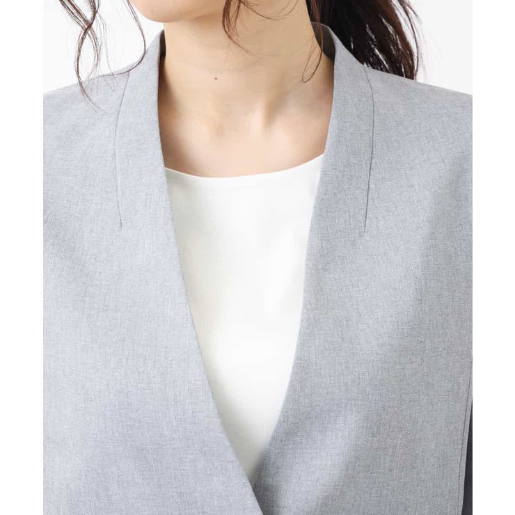 【セットアップ対応/洗える】リネンライクVネックジャケット | a.v.v【WOMEN】 | 詳細画像18