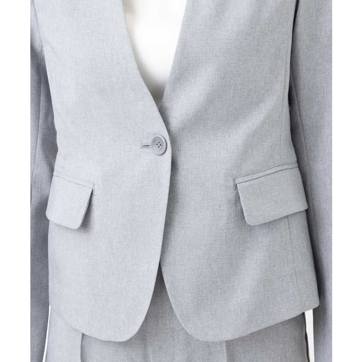 【セットアップ対応/洗える】リネンライクVネックジャケット | a.v.v【WOMEN】 | 詳細画像21