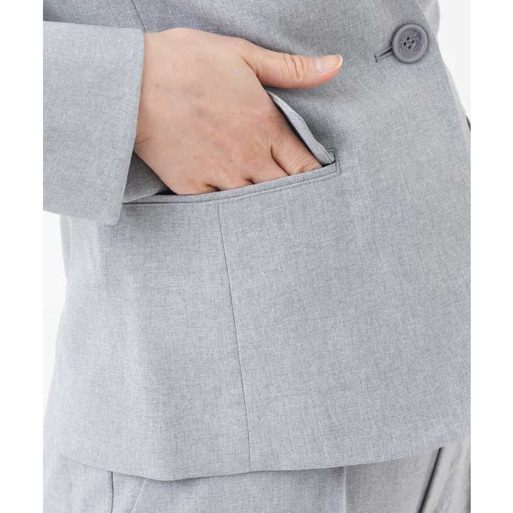 【セットアップ対応/洗える】リネンライクVネックジャケット | a.v.v【WOMEN】 | 詳細画像22