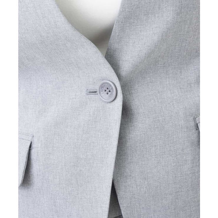 【セットアップ対応/洗える】リネンライクVネックジャケット | a.v.v【WOMEN】 | 詳細画像24