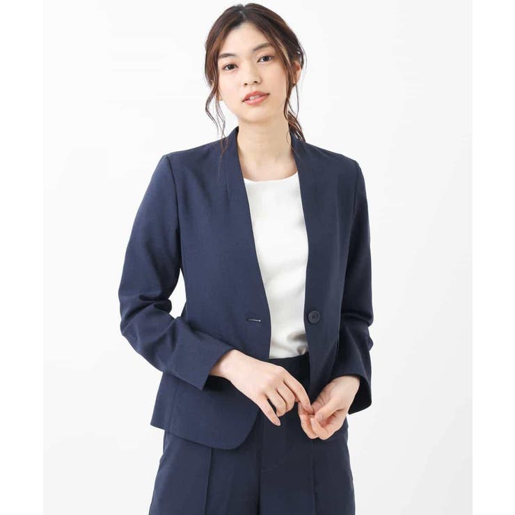 【セットアップ対応/洗える】リネンライクVネックジャケット | a.v.v【WOMEN】 | 詳細画像27