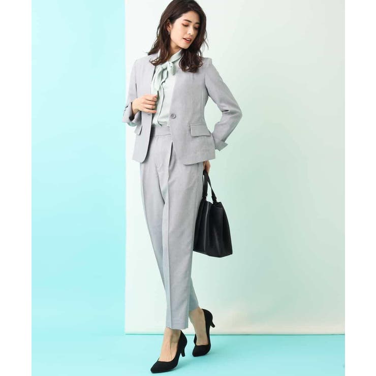 【セットアップ対応/洗える】リネンライクVネックジャケット | a.v.v【WOMEN】 | 詳細画像3