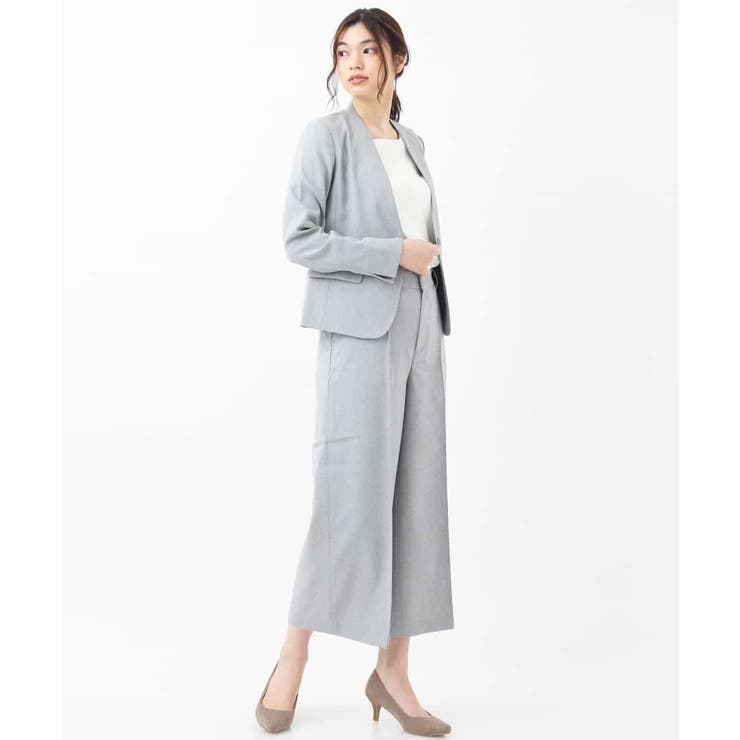 【セットアップ対応/洗える】リネンライクVネックジャケット | a.v.v【WOMEN】 | 詳細画像31