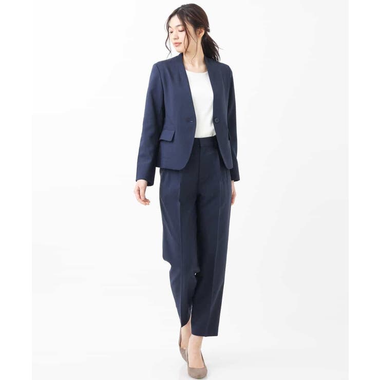 【セットアップ対応/洗える】リネンライクVネックジャケット | a.v.v【WOMEN】 | 詳細画像34